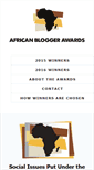 Mobile Screenshot of africanbloggerawards.com